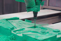 Patterns machined from tooling board