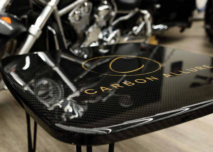 Carbon Allure Carbon Fibre Table Reflection