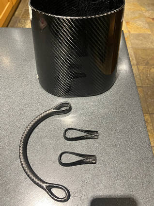 Carbon Fibre Handbag Trio Parts