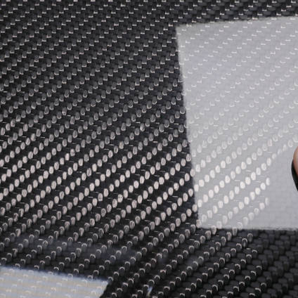 210g 2x2 Twill 3k Carbon Fibre Cloth Cured Laminate Sample