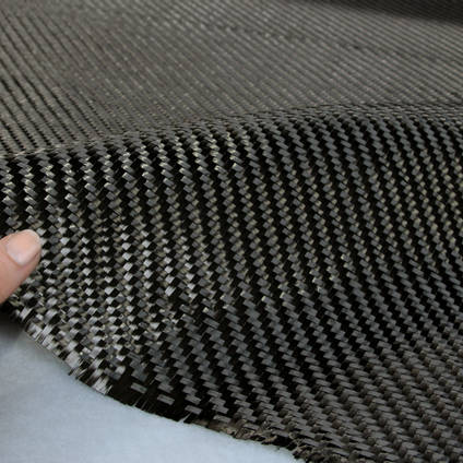 450g 2x2 Twill 12k Carbon Fibre Cloth In Hand