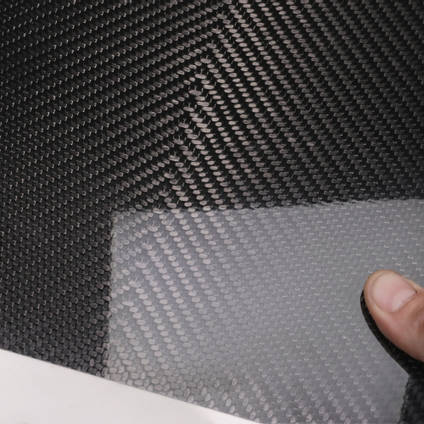 210g V-Weave 2x2 Twill 3k Carbon Fibre Cured Laminate Sample