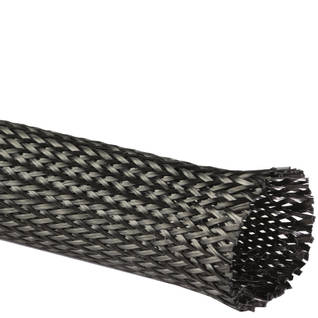 80mm 430g 6k Middleweight Braided Carbon Fibre Sleeve Thumbnail