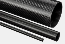 Woven Finish Roll Wrapped Carbon Fibre Tubes Thumbnail