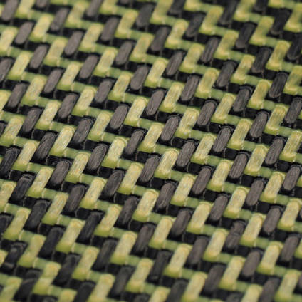 210g 3x1 Twill 3k Carbon Kevlar Cured Laminate Sample