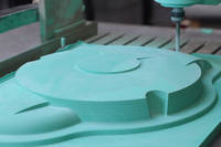 Closeup of Machining Epoxy Tooling Board on a 3 Axis Router Thumbnail