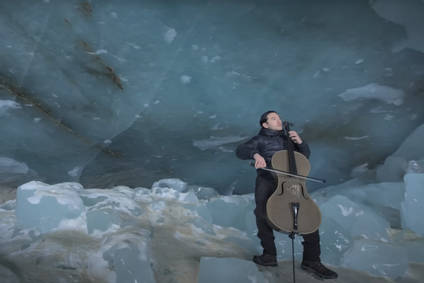 Flax Fibre Cello in Ice Cave played by Joshua Nakazawa