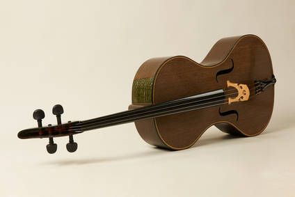 Flax Fibre Cello Side View by Tim Duerinck