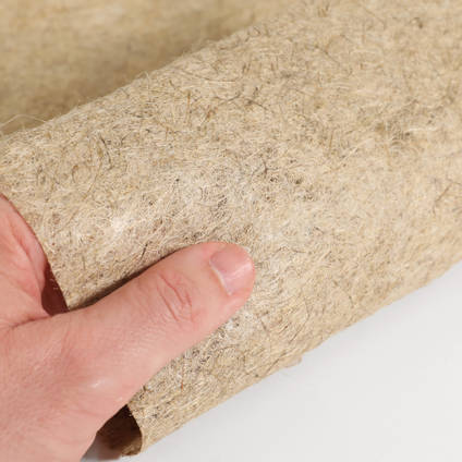 HF-NWM-150-480 Fibrilight Hemp Fibre Non Woven Mat In Hand