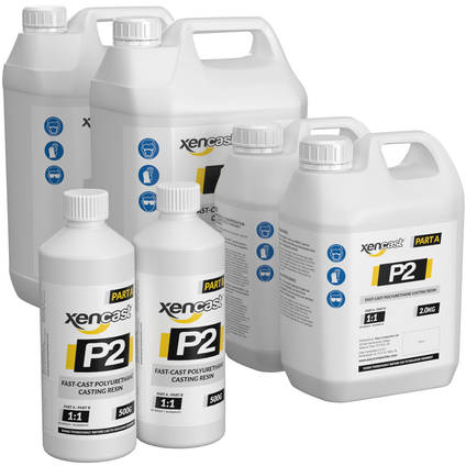 Xencast P2 Fast Cast Polyurethane Casting Resin - Range of Pack Sizes