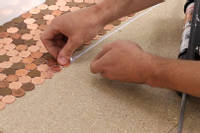 Laying the pennies