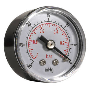 Basic Vacuum Gauge, 40mm, Rear Entry, 1/8" BSP Thumbnail