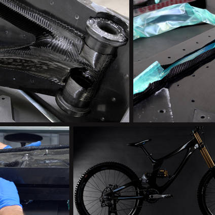 Carbon Fibre Bike Frame Reinforced with XPREG XC130 Unidirectional Prepreg