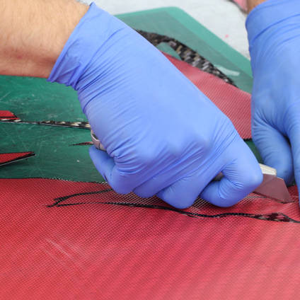 Cutting XT135 Tooling Prepreg - Backing Ply